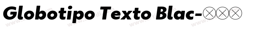 Globotipo Texto Blac字体转换